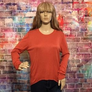 Burnt orange long sleeve sweater